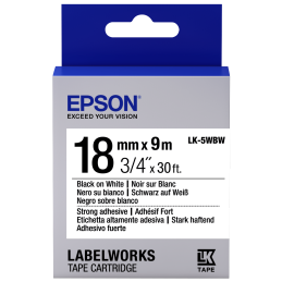 Epson LK-5WBW fehér alapon fekete eredeti címkeszalag