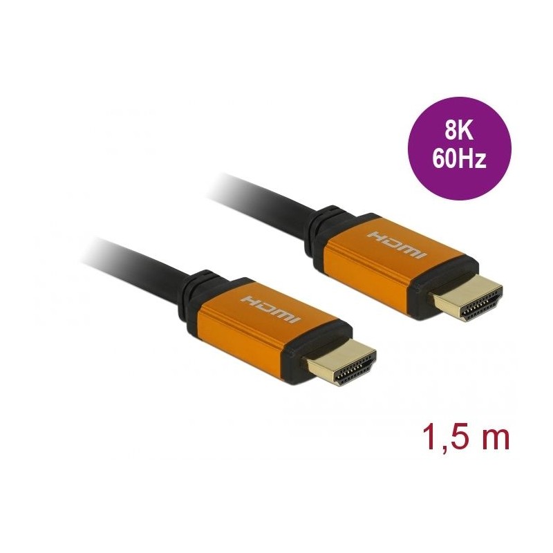 DeLock Ultra High Speed HDMI Cable 48 Gbps 8K 60 Hz 1,5m