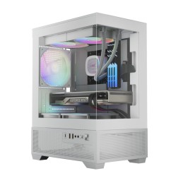 Gamdias Aura GC9M ELITE ARGB Tempered Glass White