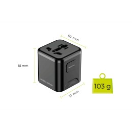 Mobile Origin Universal Travel Adapter PW30 EU/UK/US/AUS Black