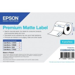 Epson S045725 eredeti címketekercs