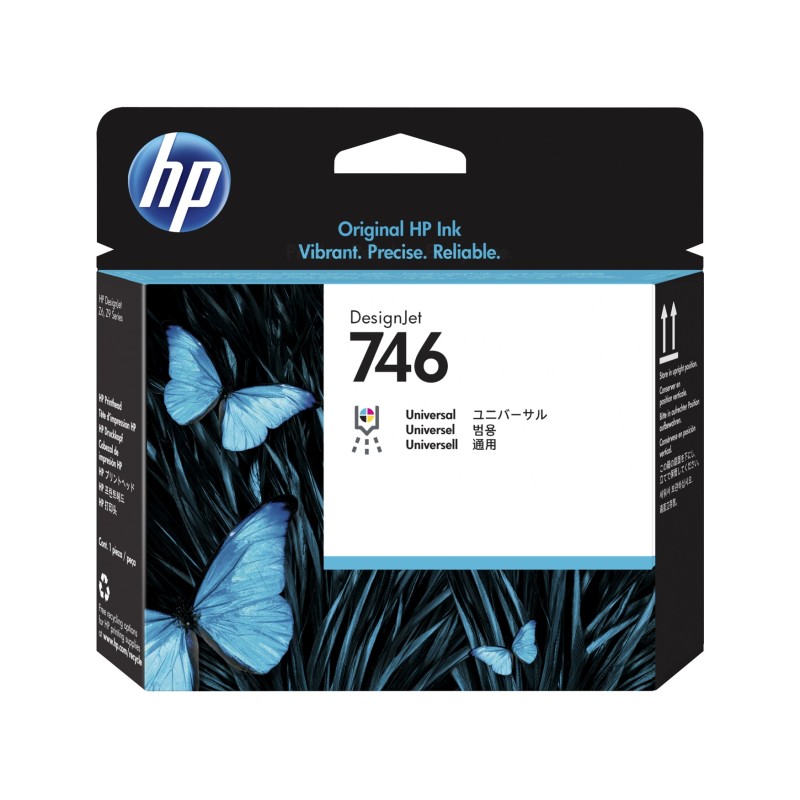 HP P2V25A No.746 fekete eredeti nyomtatófej