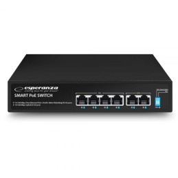 Esperanza ENS105 Spinner 4 PoE + 2 UPLINK PORT Ethernet Switch