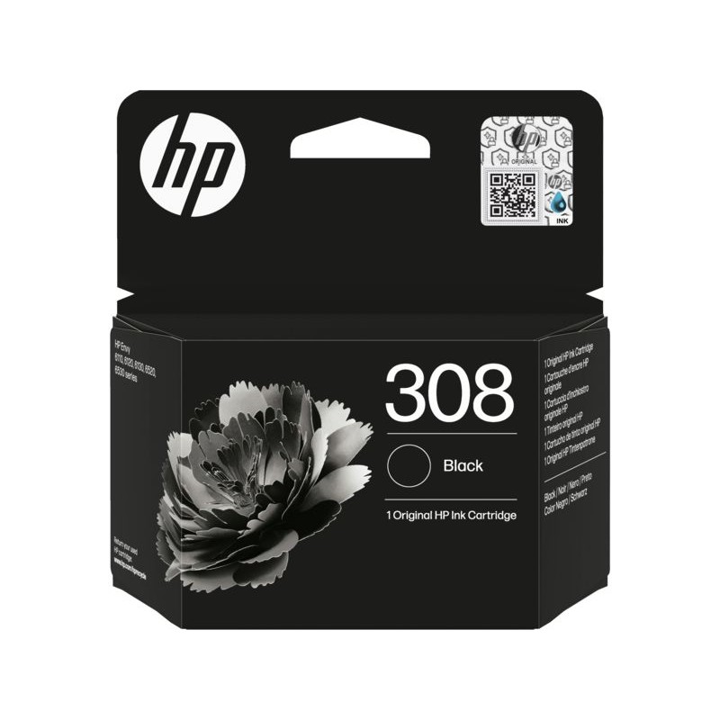 HP 308 Black tintapatron