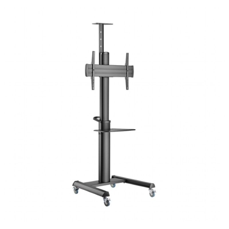 Gembird TVS-70T-02 Aluminum TV floor stand with caster wheels 37"-70" Black