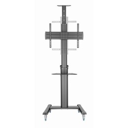 Gembird TVS-70T-02 Aluminum TV floor stand with caster wheels 37"-70" Black
