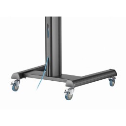 Gembird TVS-70T-02 Aluminum TV floor stand with caster wheels 37"-70" Black