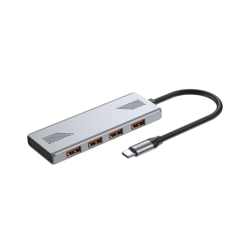 Gembird 4-portos USB3.2 HUB Silver