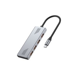 Gembird 4-portos USB3.2 HUB Silver