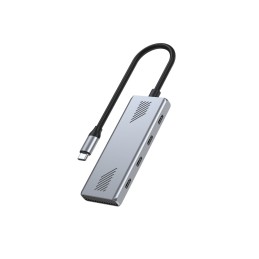 Gembird 4-portos USB3.2 HUB Silver