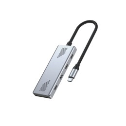 Gembird 4-portos USB3.2 HUB Silver