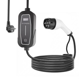 Gembird Mobile EV Charger Schuko to Type 2, 16A 1-phase (3.7 KW) 5m Black