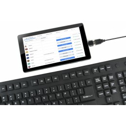 Gembird KB-109F-B Flexible Keyboard & OTG adapter Black US