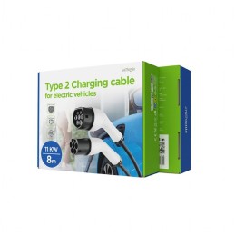 Gembird Type 2 16A 3-phase Charging cable 8m Black