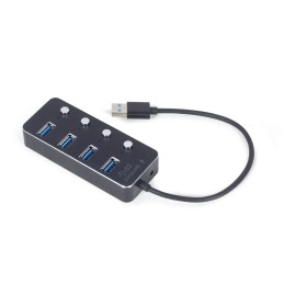 Gembird UHB-U3P4P-01 4-portos USB3.1 HUB Black