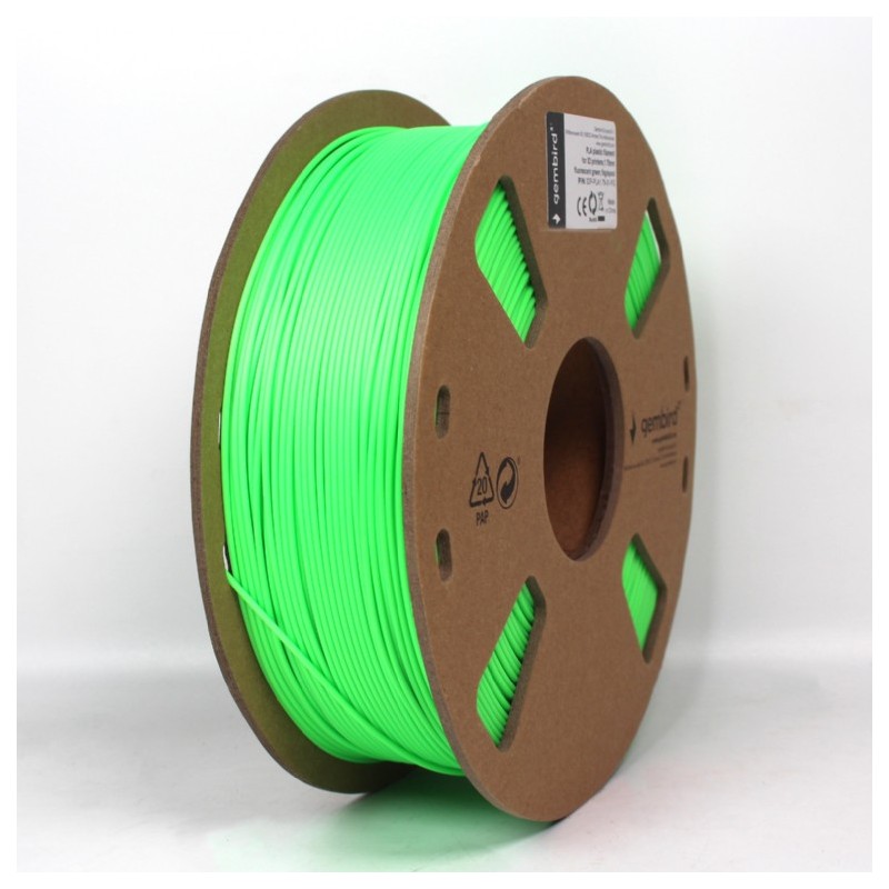 Gembird neon zöld eredeti ABS filament (1,75mm, 1kg, 3DP-ABS1.75-01-FG)