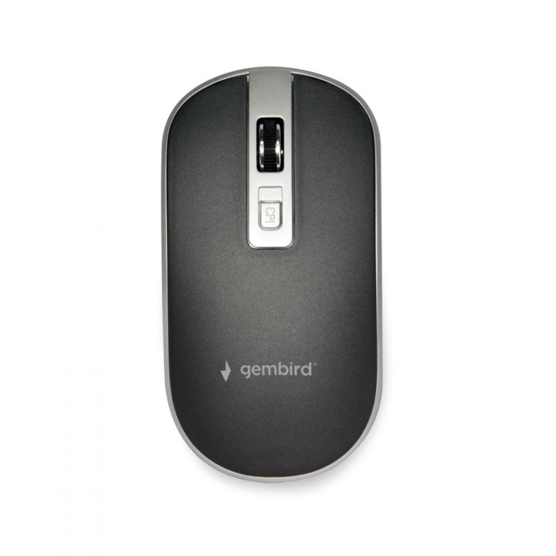 Gembird MUS-4B-06-BS Optical mouse Black/Silver