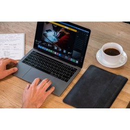FIXED Oxford bőrtok Apple MacBook Pro-hoz (2019 és újabb modellekhez) 16", fekete
