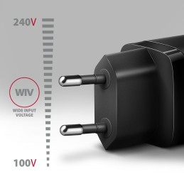 AXAGON ACU-PQ20 PD3.0 & QC4+ Dual Outputs Wall Charger 20W Black