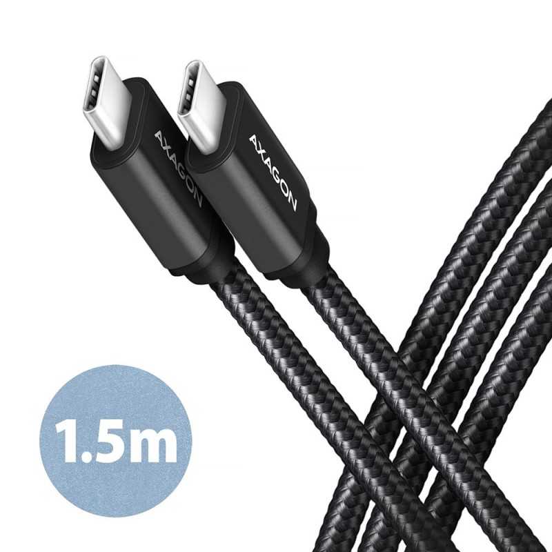 AXAGON BUCM3-CM15AB Speed USB-C  USB-C 3.2 Gen 1 Cable 1,5m Black