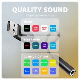 AXAGON ADA-HA USB-A Hi-Res DAC audio adapter