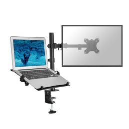 ACT AC8305 Single Monitor Arm with Laptop Arm 10"-35" Black