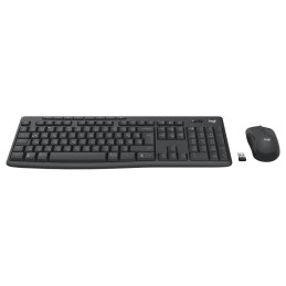 Logitech MK370 Wireless billentyűzet + optikai egér Black HU