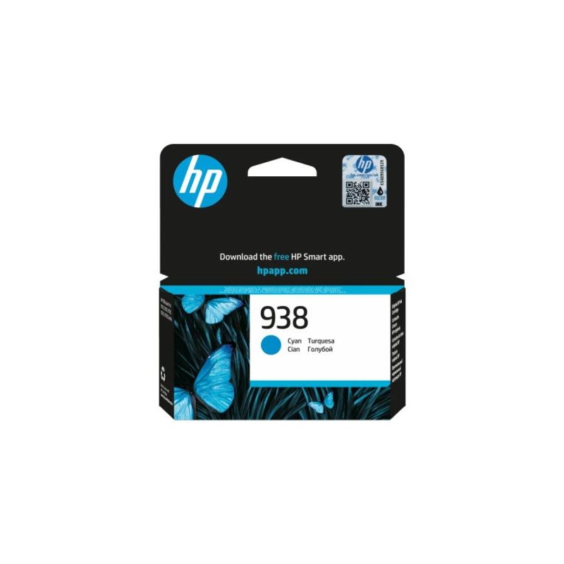HP 4S6X5PE No.938 kék eredeti tintapatron