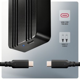 AXAGON EEM2-40G USB-C 40Gbps external enclosure for M.2 NVMe SSD