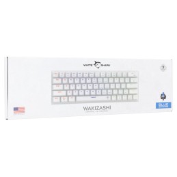 White Shark Wakizashi 2 Blue Switches Gaming Keyboard White US
