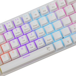 White Shark Wakizashi 2 Blue Switches Gaming Keyboard White US