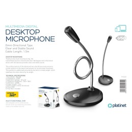 Platinet PMOD1 Microphone Office/Home Desktop Black