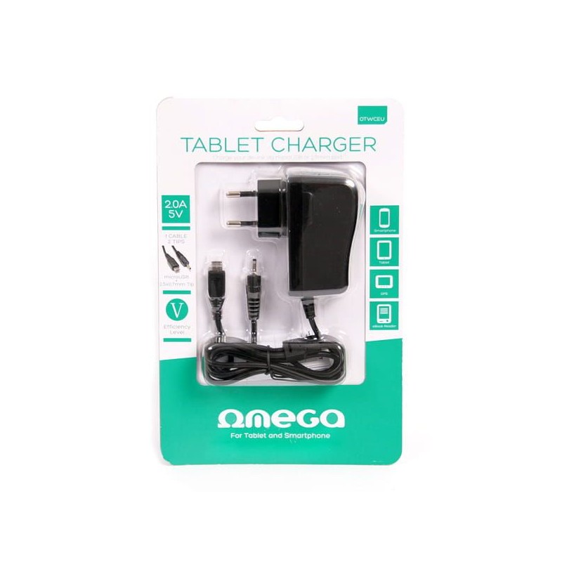 Platinet Omega Universal Tablet Wall Charger Black
