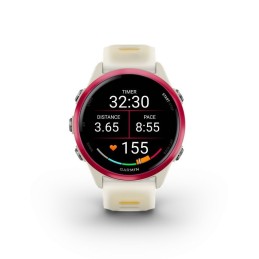 Garmin Forerunner 570 42mm Raspberry Aluminum with Translucent Bone/Mango Band