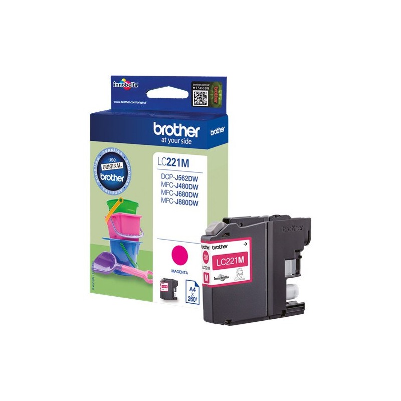 Brother LC221 magenta eredeti tintapatron