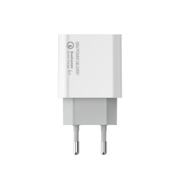 ColorWay USB töltő adapter Power Delivery Port PPS USB (Type-C PD + USB QC3.0) (30W) White