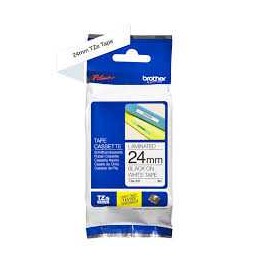Brother TZE-251CIV csomagolás nélküli fehér alapon fekete eredeti feliratozó szalag (24mm x 8m)