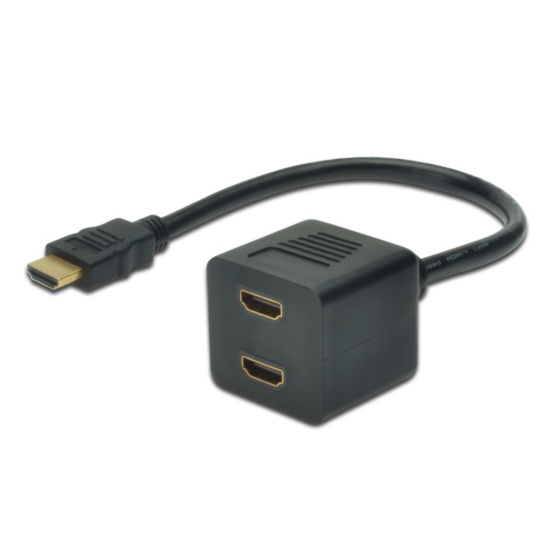 Assmann HDMI Y-splitter cable, type A -2xtype A