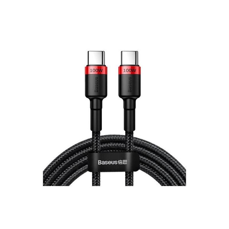 Baseus Cafule Type-C/Type-C 100W Cable 2m Black/Red