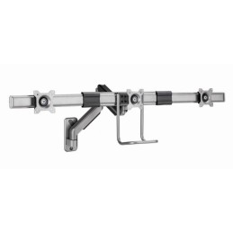 Gembird MA-WA3-01 Wall mounted adjustable monitor arm for 3 monitors 17"-27" Black