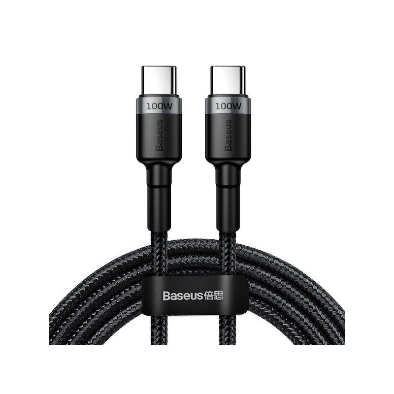 Baseus CATKLF-ALG1 Cafule Type-C/Type-C 100W Cable 2m Black/Grey