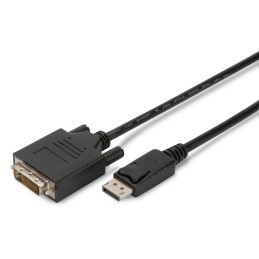 Assmann DisplayPort adapter cable, DP - DVI-D (Dual Link) (24+1) 2m Black