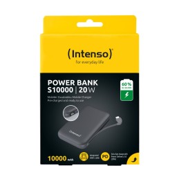 Intenso S10000 10000mAh + Integriertes USB-C PowerBank Grey