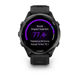 Garmin Forerunner 970 Carbon Grey DLC Titanium with Black Case and Black/Translucent Whitestone Band