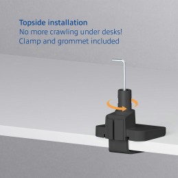 ACT AC8343 Dual Monitor Arm Office Premium with Gas Spring Pole Mounted