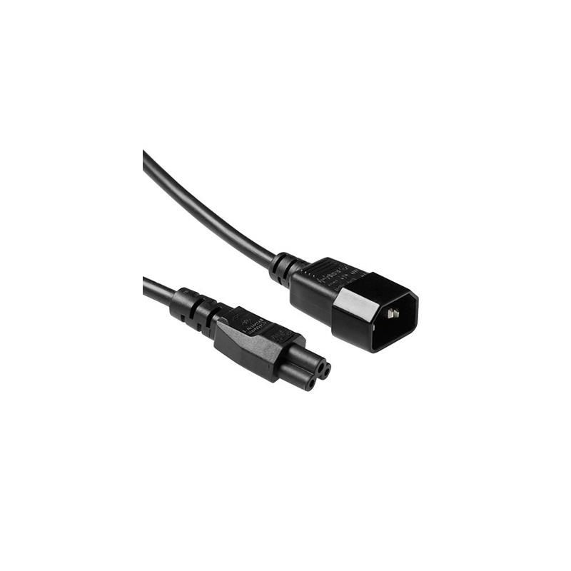 ACT Powercord C14 - C5 0,5m Black