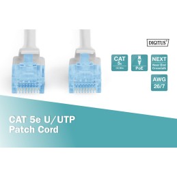 Digitus CAT5e U-UTP Patch Cable 0,5m Grey