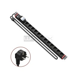 WP WPN-PDU-G02-12 19" PDU/elosztósor 12x Schuko aljzat