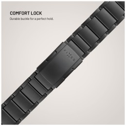 FIXED Titán óraszíj Garmin QuickFit 26mm okosórához, fekete