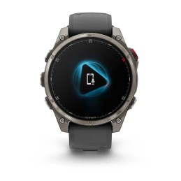 Garmin fenix 8 Pro 47mm AMOLED Sapphire Titanium with Graphite/black silicone band